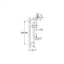 Душевой гарнитур Grohe Power&Soul Cosmopolitan 115 (ручной душ, штанга 900 мм, шланг 1750 мм), хром (27755000) фото 3 Aquada.com.ua