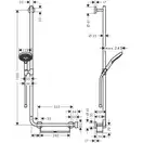 Hansgrohe Raindance Select S 120 Душовий набір, білий/хром (26325400)