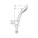 Hansgrohe Croma Select E Vario 160 Душ. гарнітур, білий/хром (26413400)