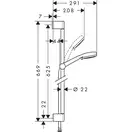 HANSGROHE MyClub 1jet Душевой набор 0,65м (26755400) фото 4 Aquada.com.ua