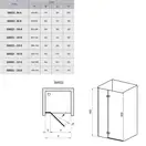 Душевые двери Ravak SmartLine SMSD2-120 (B) P (профиль - хром; стекло - Transparent (прозрачный)) (0SPGBA00Z1) фото 2 Aquada.com.ua