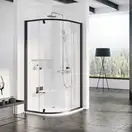 Душевая кабина Ravak Pivot PSKK3 900 х 900 х h1900 мм (профиль - чёрный, стекло - прозрачное) (37677300Z1) фото 1 Aquada.com.ua