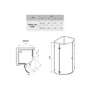 Душевая кабина Ravak Brilliant BSKK3-100 L (профиль - хром, стекло - transparent) (3ULAAA00Y1) фото 3 Aquada.com.ua