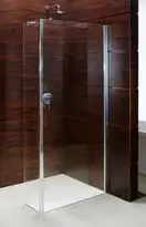 VOLLE Стенка Walk-In 90*190см + стенка Walk-In 40*190см + держатель стекла D 1000мм + держатель стекла Е 100мм + профиль (18-08-10194) фото 1 Aquada.com.ua