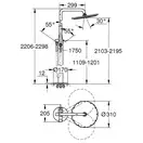 GROHE Essence Одноважільний змішувач для душу підлогового монтажу (23741001) фото 7 Aquada.com.ua