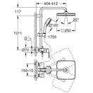 Душова система зі змішувачем для душа Grohe New Tempesta Cosmop. System (26692000)