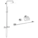 Комплект Grohe душевая система Euphoria 27932000 + набор аксессуаров Essentials 40775001 (2793200040775000)