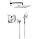 Душевая система скрытого монтажа с термостатом Hansgrohe Ecostat (цвет - хром) (15708000+27376000+01800180+26485000+26520000+2827600) фото 1 Aquada.com.ua