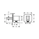 Душевая система скрытого монтажа с термостатом Hansgrohe Ecostat (цвет - хром) (15708000+27376000+01800180+26485000+26520000+2827600) фото 7 Aquada.com.ua