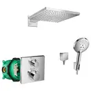 Душевая система скрытого монтажа с термостатом Hansgrohe Raindance (цвет - хром) (23815000) фото 1 Aquada.com.ua