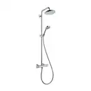 Душевая система с термостатом Hansgrohe Croma Showerpipe 220 1jet (цвет - хром) (27185000) фото 1 Aquada.com.ua