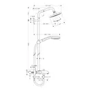 Душевая система Hansgrohe Showerpipe Croma 100 1jet (цвет - хром) (27201000) фото 2 Aquada.com.ua