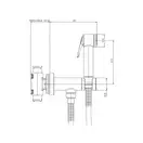 Гигиенический душ (бидетка) Bossini Paloma Flat (цвет - хром) (E37011B00030015) фото 2 Aquada.com.ua