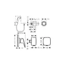Набор для гигиенического душа (бидетка) Hansgrohe Logis (цвет - хром) (127704111) фото 2 Aquada.com.ua