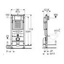 Инсталляция Geberit Duofix (3-в-1) в комплекте с клавишей Sigma 70, нержавеющая сталь (111.300.00.5+156.050.00.1+111.815.00.1+115.620.FW.1) фото 2 Aquada.com.ua