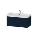 Тумба подвесная с раковиной c-shaped Duravit Happy D.2 Plus 97,5 х 49 см, тёмно синий шелковисто-матовый лак (HP4348E9898) фото 1 Aquada.com.ua