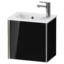 Тумба подвесная под раковину Duravit XViu 41 x 29 см, чёрный глянцевый (XV4024LB140) фото 1 Aquada.com.ua