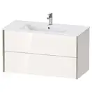 Тумба подвесная под раковину Duravit XViu 101 x 48 см, белый глянцевый (XV41270B122) фото 1 Aquada.com.ua
