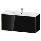 Тумба подвесная под раковину Duravit XViu 121 x 48 см, чёрный глянцевый (XV41280B140) фото 1 Aquada.com.ua
