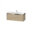 Тумба подвесная с раковиной c-bonded Duravit XViu 120 x 48 см, средиземноморский дуб (XV4617EB171P) фото 1 Aquada.com.ua