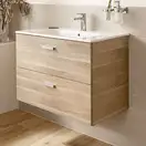 Тумба з умивальником Roca VICTORIA BASIC 80, береза (A855852422)