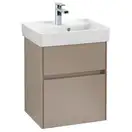 Тумба под умывальник 46 см Villeroy & Boch Collaro (Truffle Grey) (C00600VG) фото 1 Aquada.com.ua