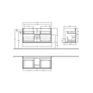 Тумба под раковину Villeroy & Boch Finion 1196 x 591 x 498 mm без подсветки (F05000GF) фото 3 Aquada.com.ua