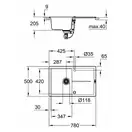 Композитна мийка для кухні Grohe K400 (31639AT0)