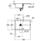 Композитна мийка для кухні Grohe K400 (31639AT0)
