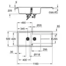 Композитна мийка для кухні Grohe K400 (31643AT0)
