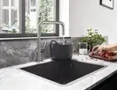 Мойка для монтажа под столешницу Hansgrohe S51 S510-U450 (цвет - чёрный графит) 450 (43431170) фото 2 Aquada.com.ua