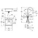 Набор Grohe мойка кухонная K800 31583SD0 + смеситель Minta 32918000 (31583SD032918000)