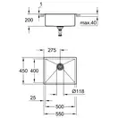 Мийка для кухні із нержавіючої сталі Grohe K700 (31726SD0)