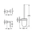 Набір аксесуарів 3 в 1 Grohe Essentials Cube New (40757001)