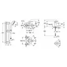 Набір змішувачів для ванни M-Size Grohe BauLoop (123215M)