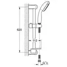 Grohe Eurosmart Комплект змішувачів для ванни, хром (123238S)