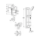 Grohe Eurosmart Комплект змішувачів для ванни, хром (123238S)