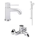 GROHE BauClassic Комплект змішувачів для ванни з душовим гарнітуром (123868S) фото 1 Aquada.com.ua