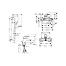 Набор смесителей для ванны 3-в-1 Hansgrohe Logis 70 (цвет - хром) (20180001) фото 2 Aquada.com.ua
