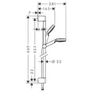 Набор смесителей для душа 3-в-1 Hansgrohe Logis/Crometta (цвет - хром) (70072019) фото 9 Aquada.com.ua