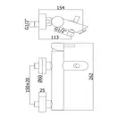 Смеситель для ванны/душа + смеситель для раковины с донным клапаном Paffoni Light (цвет - чёрный матовый) (LIG023NO+LIG075NO) фото 5 Aquada.com.ua
