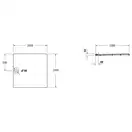 Душевой поддон 100 х 100 х 5 см Duravit Stonetto, белый (720167380000000) фото 3 Aquada.com.ua