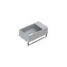 Маленькая (мини) раковина Catalano New Zero 40 х 23 см, satin cement/серый матовый (14023VECS) фото 1 Aquada.com.ua
