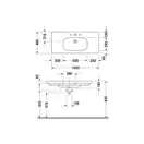 DURAVIT D-CODE умывальник 105*48см, мебельний (03421000002) фото 2 Aquada.com.ua