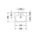Раковина Duravit DuraStyle 55х44 см (2319550030) фото 2 Aquada.com.ua
