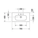 Раковина для мебели Duravit DuraStyle 78,5 х 40 см (2337780000) фото 2 Aquada.com.ua