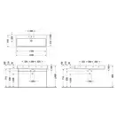 Раковина для мебели Duravit Vero Air 120 х 47 см (шлифованная) (2350120027) фото 2 Aquada.com.ua