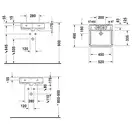 Раковина подвесная Duravit DuraStyle 52 х 49,5 см, с 3 отв. под смеситель (2631520030) фото 2 Aquada.com.ua