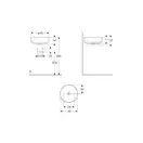 Geberit VariForm Умывальник накладной, Ø40см, белый (500.768.01.2)
