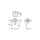 Маленькая (мини) раковина Roca Nexo 45 х 36 см (A327643000) фото 3 Aquada.com.ua